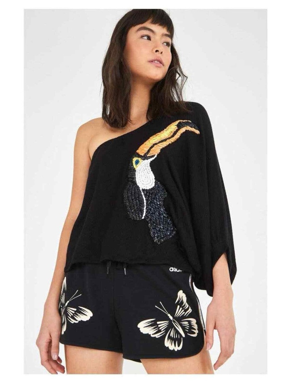 Farm Rio Toucan Off Shoulder Top Size Small